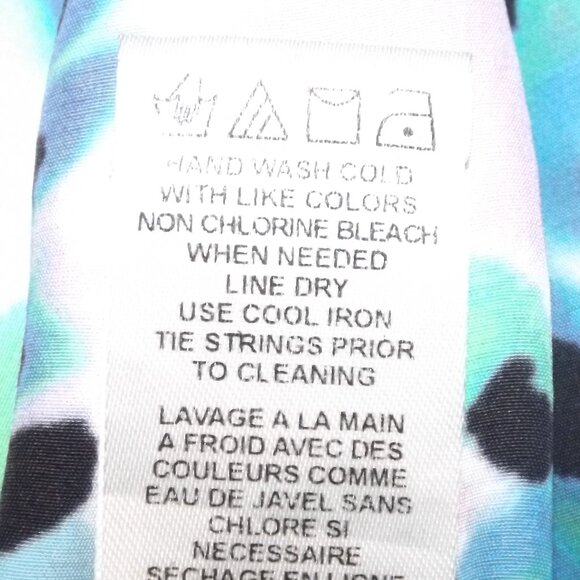 TOMMY BAHAMA Dress/Cover-up, S, Blue, On/Off shoulder, Stretchy neck, Short/mini - Picture 10 of 12